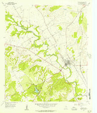 Meridian Texas Historical topographic map, 1:24000 scale, 7.5 X 7.5 Minute, Year 1955