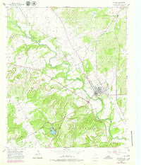 Meridian Texas Historical topographic map, 1:24000 scale, 7.5 X 7.5 Minute, Year 1955