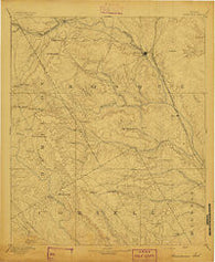 Meridian Texas Historical topographic map, 1:125000 scale, 30 X 30 Minute, Year 1894