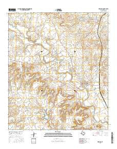Meridian Texas Current topographic map, 1:24000 scale, 7.5 X 7.5 Minute, Year 2016