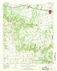 Merkel Texas Historical topographic map, 1:62500 scale, 15 X 15 Minute, Year 1957