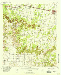 Merkel Texas Historical topographic map, 1:62500 scale, 15 X 15 Minute, Year 1957