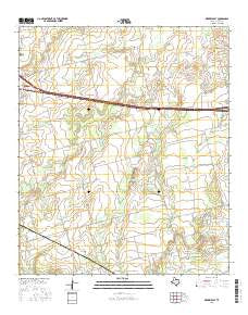 Merkel East Texas Current topographic map, 1:24000 scale, 7.5 X 7.5 Minute, Year 2016