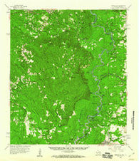 Merryville Louisiana Historical topographic map, 1:62500 scale, 15 X 15 Minute, Year 1959