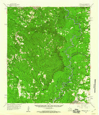 Merryville Louisiana Historical topographic map, 1:62500 scale, 15 X 15 Minute, Year 1959