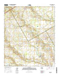 Mertens Texas Current topographic map, 1:24000 scale, 7.5 X 7.5 Minute, Year 2016