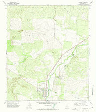 Mertzon Texas Historical topographic map, 1:24000 scale, 7.5 X 7.5 Minute, Year 1972