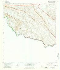 Mesa De Anguila Texas Historical topographic map, 1:24000 scale, 7.5 X 7.5 Minute, Year 1971