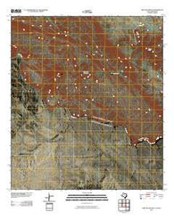 Mesa De Anguila Texas Historical topographic map, 1:24000 scale, 7.5 X 7.5 Minute, Year 2010