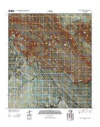 Mesa De Anguila Texas Historical topographic map, 1:24000 scale, 7.5 X 7.5 Minute, Year 2012