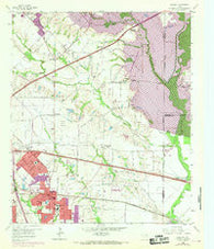 Mesquite Texas Historical topographic map, 1:24000 scale, 7.5 X 7.5 Minute, Year 1959
