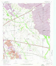 Mesquite Texas Historical topographic map, 1:24000 scale, 7.5 X 7.5 Minute, Year 1959