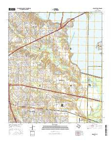 Mesquite Texas Current topographic map, 1:24000 scale, 7.5 X 7.5 Minute, Year 2016