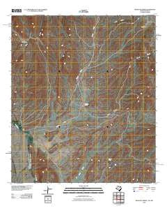 Mesquite Spring Texas Historical topographic map, 1:24000 scale, 7.5 X 7.5 Minute, Year 2010