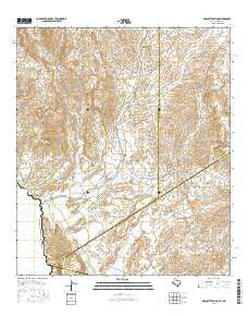 Mesquite Spring Texas Current topographic map, 1:24000 scale, 7.5 X 7.5 Minute, Year 2016