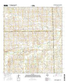 Mesteno Creek North Texas Current topographic map, 1:24000 scale, 7.5 X 7.5 Minute, Year 2016