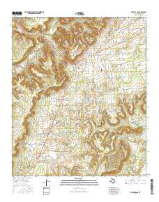 Metcalf Gap Texas Current topographic map, 1:24000 scale, 7.5 X 7.5 Minute, Year 2016