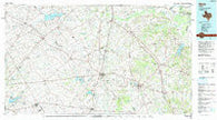 Mexia Texas Historical topographic map, 1:100000 scale, 30 X 60 Minute, Year 1985