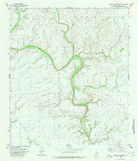 Meyers Canyon NW Texas Historical topographic map, 1:24000 scale, 7.5 X 7.5 Minute, Year 1980