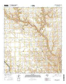 Meyers Canyon Texas Current topographic map, 1:24000 scale, 7.5 X 7.5 Minute, Year 2016