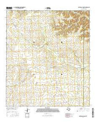 Meyers Canyon NE Texas Current topographic map, 1:24000 scale, 7.5 X 7.5 Minute, Year 2016