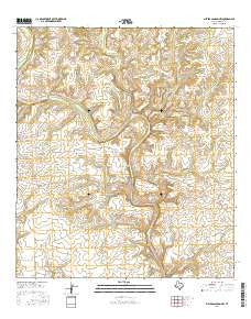 Meyers Canyon NW Texas Current topographic map, 1:24000 scale, 7.5 X 7.5 Minute, Year 2016