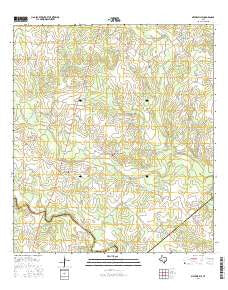 Meyersville Texas Current topographic map, 1:24000 scale, 7.5 X 7.5 Minute, Year 2016