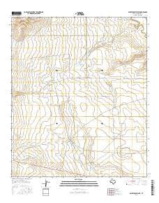 Mickey Draw West Texas Current topographic map, 1:24000 scale, 7.5 X 7.5 Minute, Year 2016