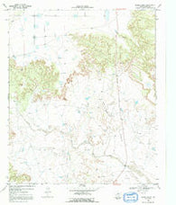 Middle Creek Texas Historical topographic map, 1:24000 scale, 7.5 X 7.5 Minute, Year 1969