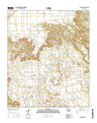 Middle Creek Texas Current topographic map, 1:24000 scale, 7.5 X 7.5 Minute, Year 2016
