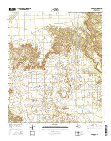 Middle Creek Texas Current topographic map, 1:24000 scale, 7.5 X 7.5 Minute, Year 2016