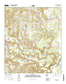 Middleton Texas Current topographic map, 1:24000 scale, 7.5 X 7.5 Minute, Year 2016
