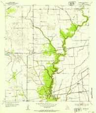 Midfield Texas Historical topographic map, 1:24000 scale, 7.5 X 7.5 Minute, Year 1952