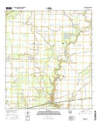 Midfield Texas Current topographic map, 1:24000 scale, 7.5 X 7.5 Minute, Year 2016
