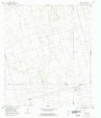 Midkiff Texas Historical topographic map, 1:24000 scale, 7.5 X 7.5 Minute, Year 1967