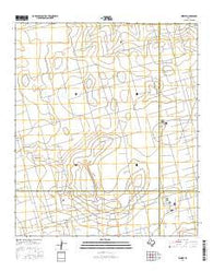 Midkiff Texas Current topographic map, 1:24000 scale, 7.5 X 7.5 Minute, Year 2016