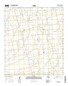 Midkiff SW Texas Current topographic map, 1:24000 scale, 7.5 X 7.5 Minute, Year 2016