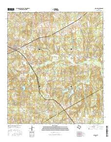 Milano Texas Current topographic map, 1:24000 scale, 7.5 X 7.5 Minute, Year 2016