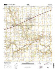 Miles Texas Current topographic map, 1:24000 scale, 7.5 X 7.5 Minute, Year 2016