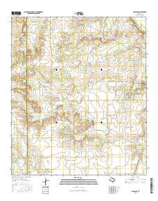 Miles NW Texas Current topographic map, 1:24000 scale, 7.5 X 7.5 Minute, Year 2016