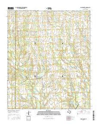 Miller Grove Texas Current topographic map, 1:24000 scale, 7.5 X 7.5 Minute, Year 2016