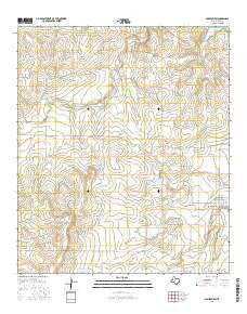 Millersview Texas Current topographic map, 1:24000 scale, 7.5 X 7.5 Minute, Year 2016
