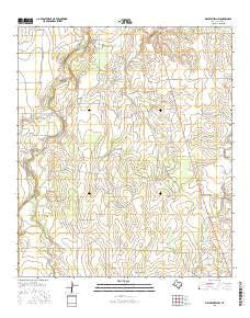 Millersview NW Texas Current topographic map, 1:24000 scale, 7.5 X 7.5 Minute, Year 2016