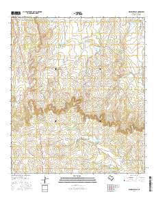 Millersview SE Texas Current topographic map, 1:24000 scale, 7.5 X 7.5 Minute, Year 2016