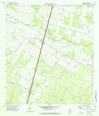 Millett Texas Historical topographic map, 1:24000 scale, 7.5 X 7.5 Minute, Year 1974