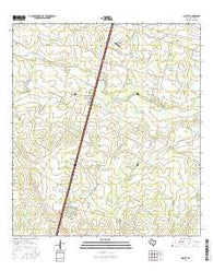 Millett Texas Current topographic map, 1:24000 scale, 7.5 X 7.5 Minute, Year 2016