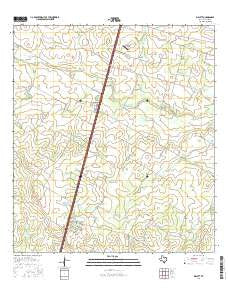 Millett Texas Current topographic map, 1:24000 scale, 7.5 X 7.5 Minute, Year 2016