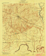 Millican Texas Historical topographic map, 1:31680 scale, 7.5 X 7.5 Minute, Year 1913