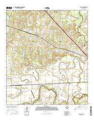 Millican Texas Current topographic map, 1:24000 scale, 7.5 X 7.5 Minute, Year 2016