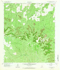 Millican Mountains Texas Historical topographic map, 1:24000 scale, 7.5 X 7.5 Minute, Year 1962